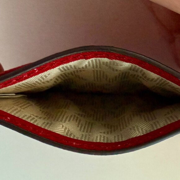 Michael Kors Card Holder Red - Picture 3 of 4